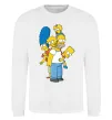Світшот The Simpsons family Білий фото