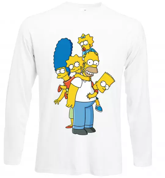 Лонгслив The Simpsons family Белый фото