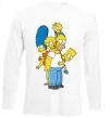 Лонгслив The Simpsons family Белый фото