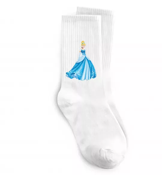 Носки Cinderella in blue Белый фото