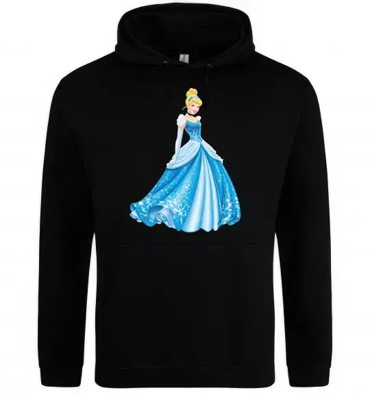 Жіноча толстовка (худі) Cinderella in blue Чорний фото