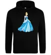 Жіноча толстовка (худі) Cinderella in blue Чорний фото