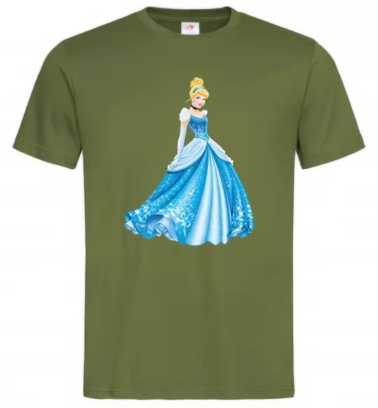 Чоловіча футболка Cinderella in blue Оливковий фото