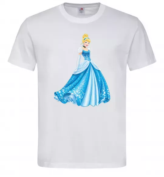 Чоловіча футболка Cinderella in blue Білий фото