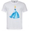 Мужская футболка Cinderella in blue Белый фото