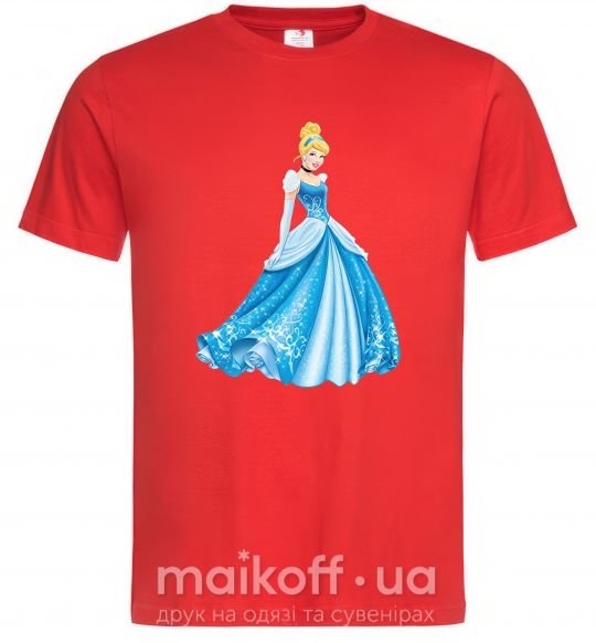 Мужская футболка Cinderella in blue Красный фото
