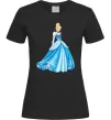 Женская футболка Cinderella in blue Черный фото