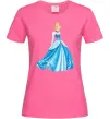 Женская футболка Cinderella in blue Ярко-розовый фото