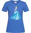 Женская футболка Cinderella in blue Ярко-синий фото