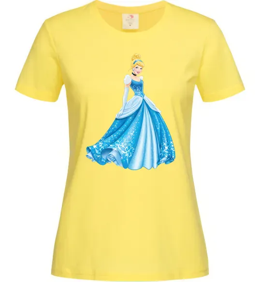 Женская футболка Cinderella in blue Лимонный фото