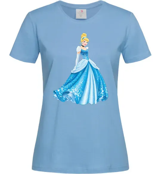 Женская футболка Cinderella in blue Голубой фото