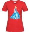 Женская футболка Cinderella in blue Красный фото