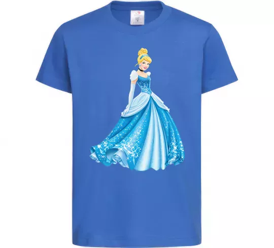 Детская футболка Cinderella in blue Ярко-синий фото