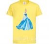 Дитяча футболка Cinderella in blue Лимонний фото