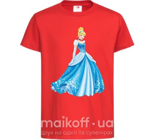 Детская футболка Cinderella in blue Красный фото