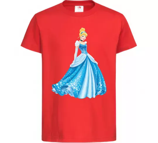Детская футболка Cinderella in blue Красный фото