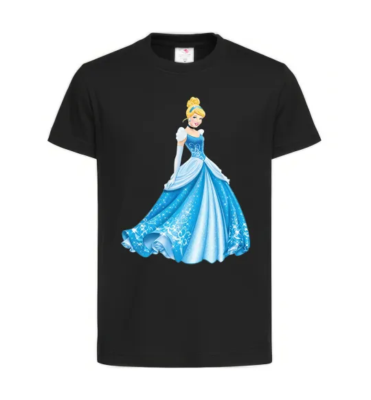 Детская футболка Cinderella in blue Черный фото