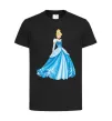 Детская футболка Cinderella in blue Черный фото