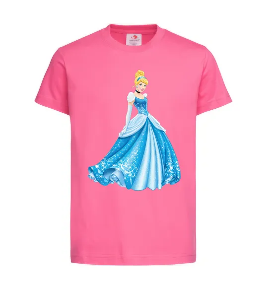 Детская футболка Cinderella in blue Ярко-розовый фото