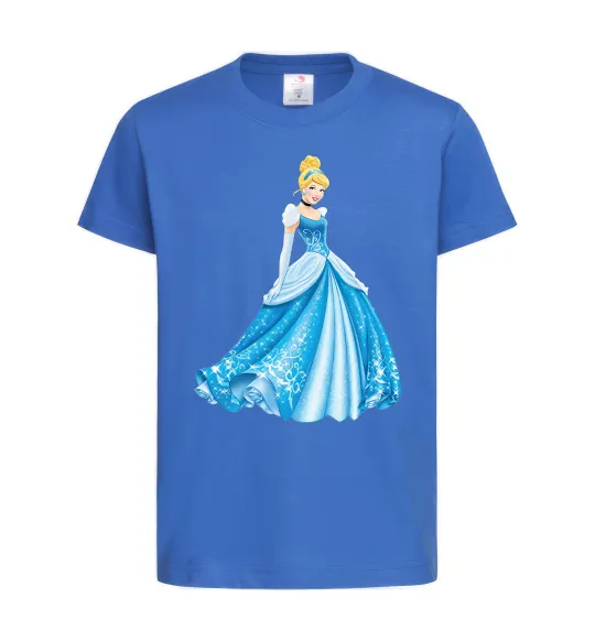 Детская футболка Cinderella in blue Ярко-синий фото