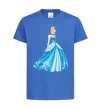 Детская футболка Cinderella in blue Ярко-синий фото