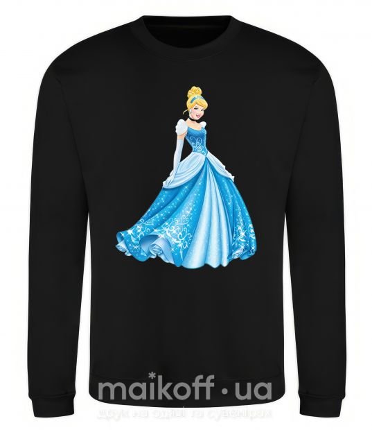 Свитшот Cinderella in blue Черный фото