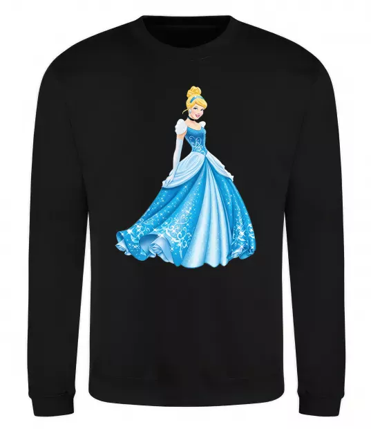 Свитшот Cinderella in blue Черный фото