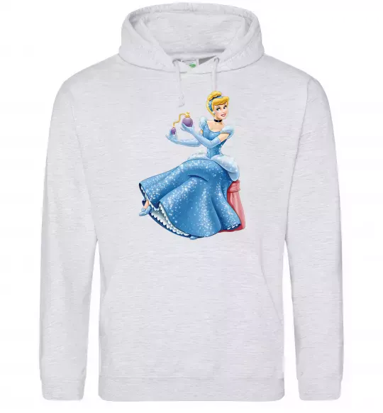 Мужская толстовка (худи) Попелюшка з парфумами Серый меланж фото