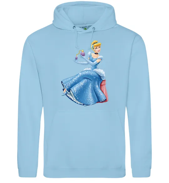 Жіноча толстовка (худі) Попелюшка з парфумами Блакитний фото