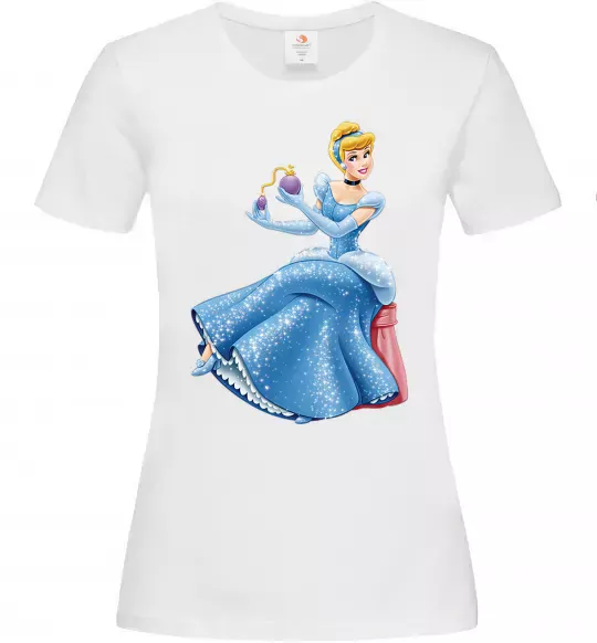 Женская футболка Попелюшка з парфумами Белый фото