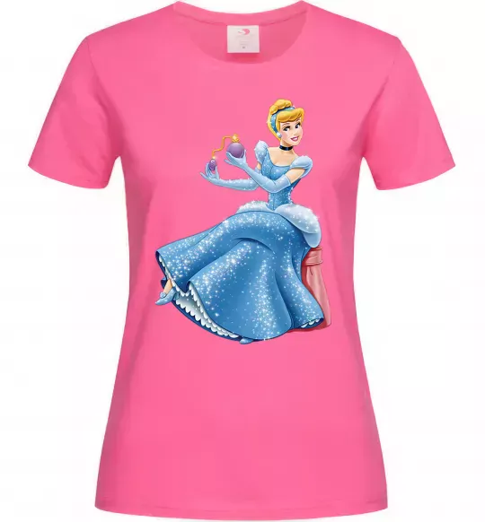 Женская футболка Попелюшка з парфумами Ярко-розовый фото