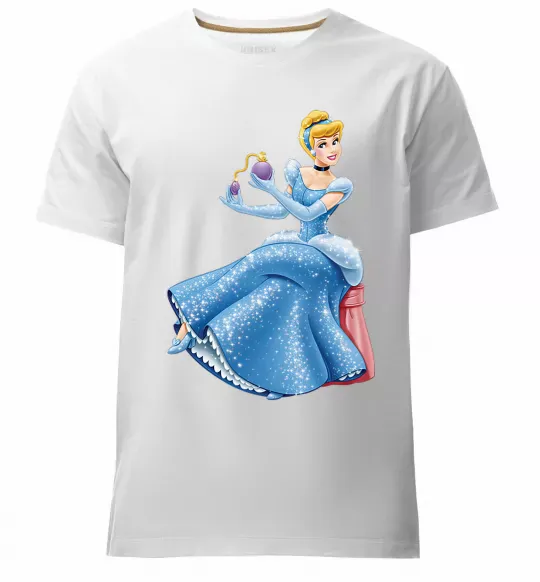 Мужская премиум футболка Попелюшка з парфумами Белый фото