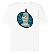 Футболка Оверсайз Бендер лого Белый фото