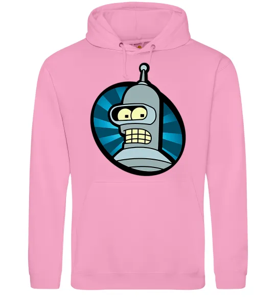 Женская толстовка (худи) Бендер лого Розовый фото