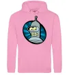 Женская толстовка (худи) Бендер лого Розовый фото