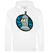 Женская толстовка (худи) Бендер лого Белый Женская толстовка (худи) Бендер лого Белый фото