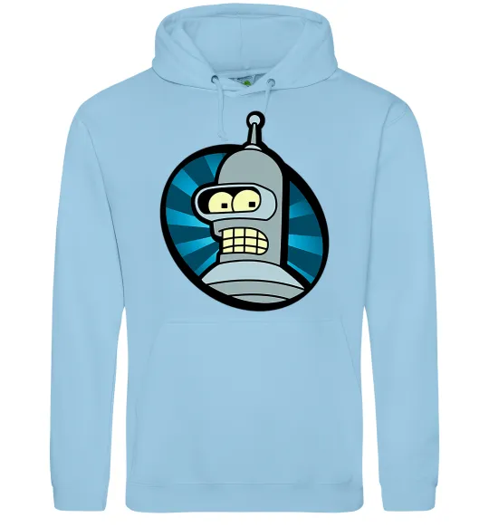 Женская толстовка (худи) Бендер лого Голубой фото