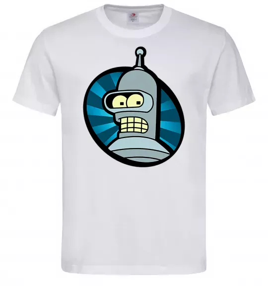 Мужская футболка Бендер лого Белый фото