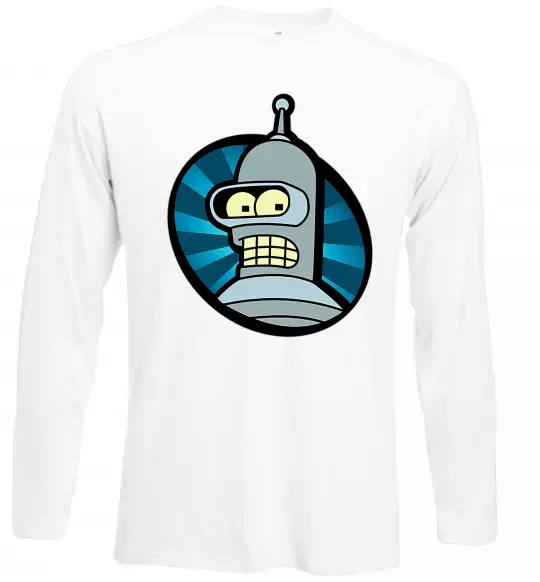 Лонгслив Бендер лого Белый фото