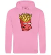 Чоловіча толстовка (худі) Зойдберг фри Рожевий фото