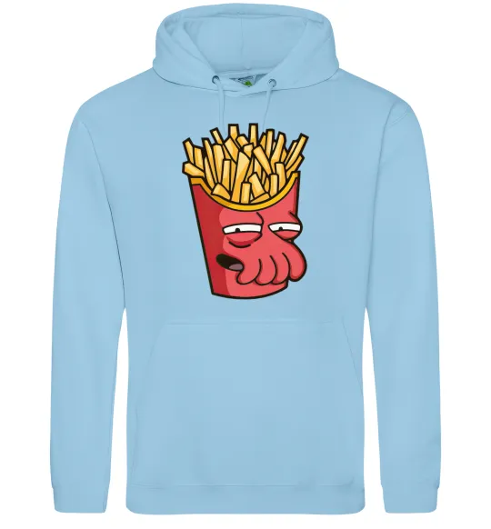 Чоловіча толстовка (худі) Зойдберг фри Блакитний фото