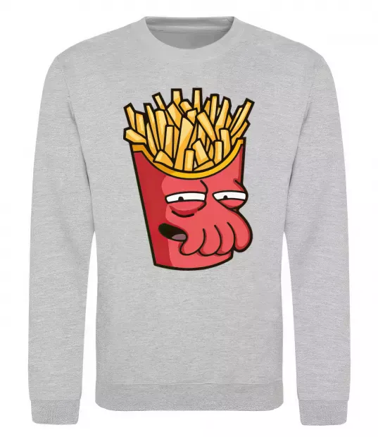 Свитшот Зойдберг фри Серый меланж фото