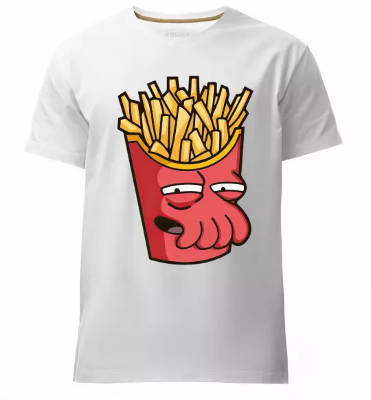 Мужская премиум футболка Зойдберг фри Белый фото