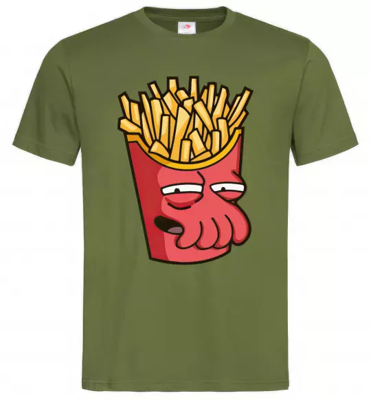 Чоловіча футболка Зойдберг фри Оливковий фото