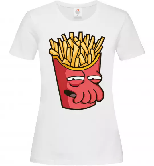 Женская футболка Зойдберг фри Белый фото