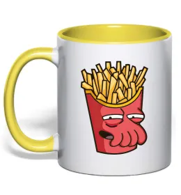 Чашка з кольоровою ручкою Leela Червоний фото Чашка з кольоровою ручкою Leela Червоний фото