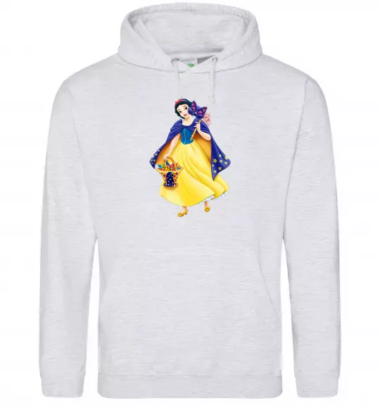 Женская толстовка (худи) Білосніжка маскарад Серый меланж фото