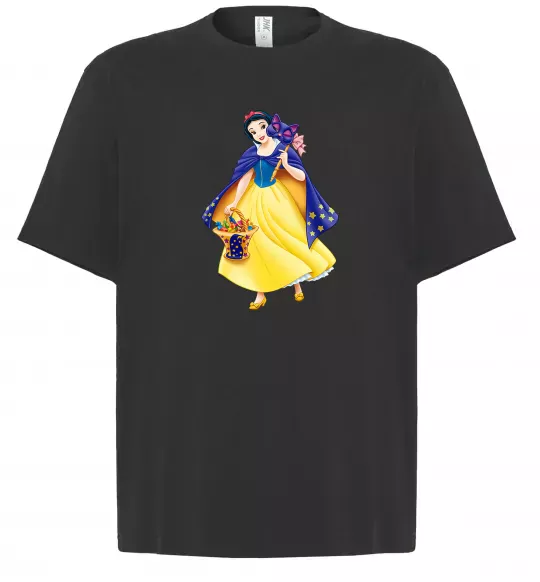 Футболка Оверсайз Білосніжка маскарад Черный фото