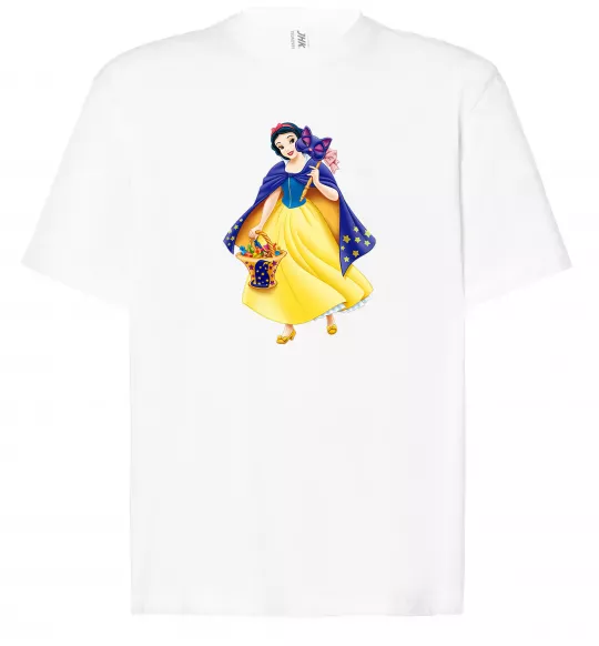 Футболка Оверсайз Білосніжка маскарад Белый фото