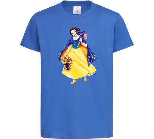 Детская футболка Білосніжка маскарад Ярко-синий фото